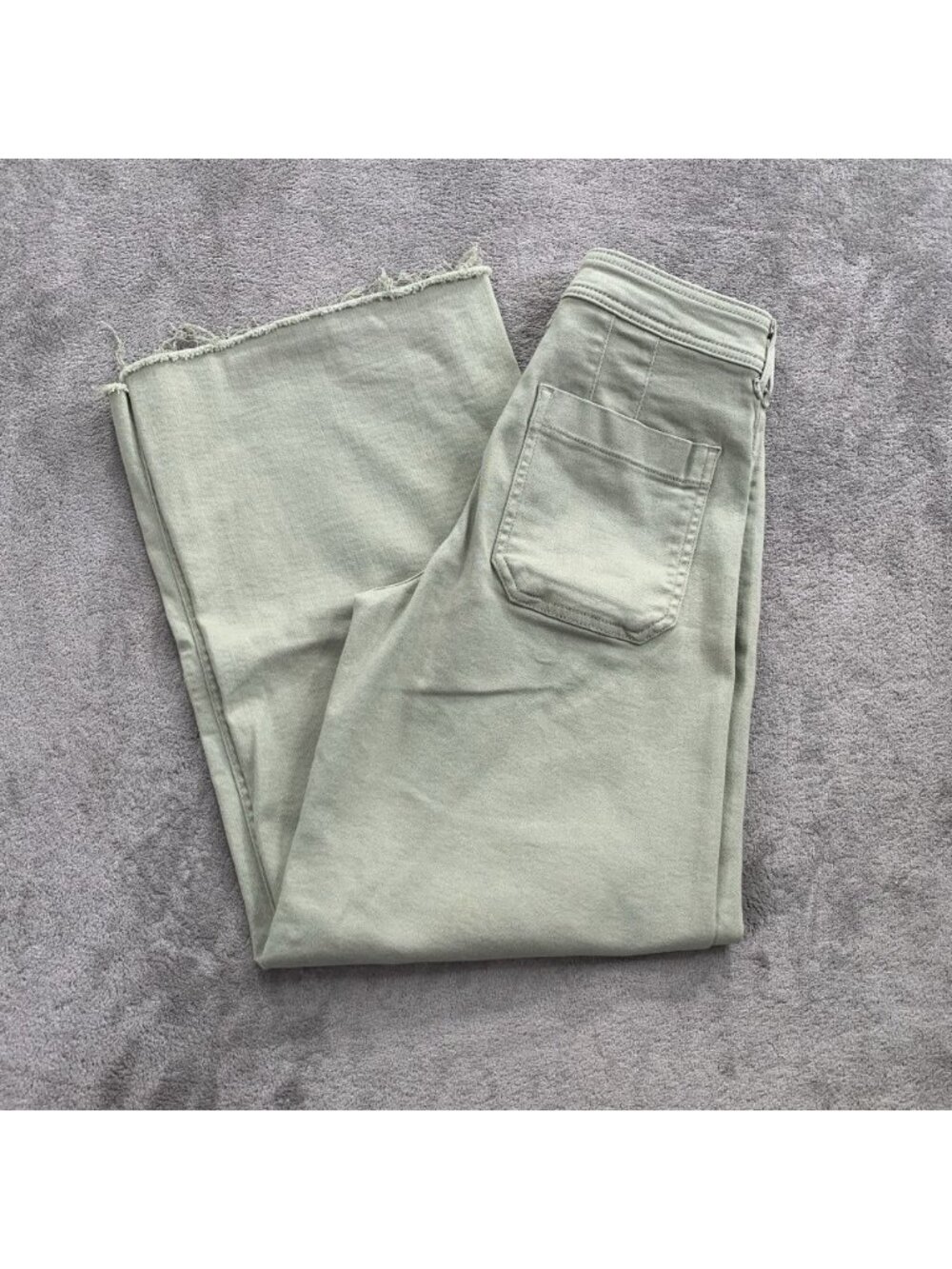 Maeve The Colette Cropped Wide-Leg Pants Womens 26x27” Mint Green Anthropologie